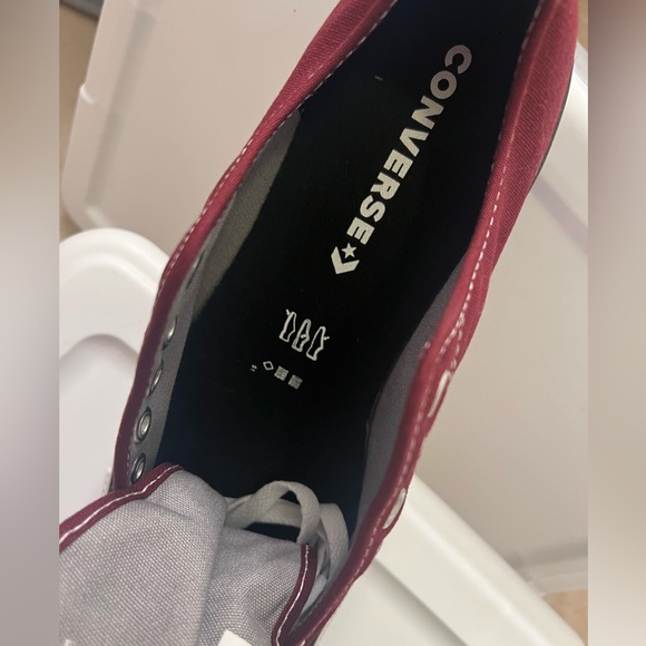 Brand new custom converse - Maroon - Picture 3 of 3